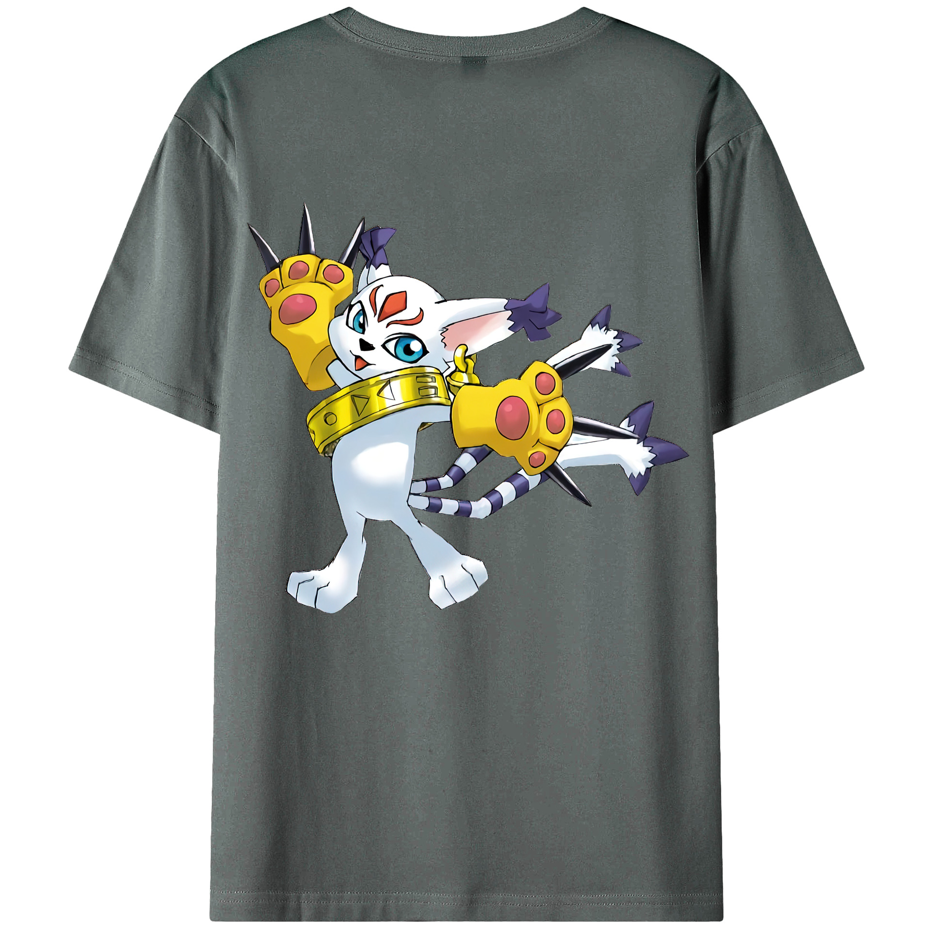 （画像用） Digimon デジタルモンスター/デジモン 綿100％半袖Tシャツ（背面プリント）